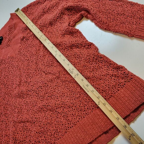 2X TORRID PSL FALL BURNT BRICK ORANGE RED BREATHABLE FALL SWEATER - Picture 4 of 8